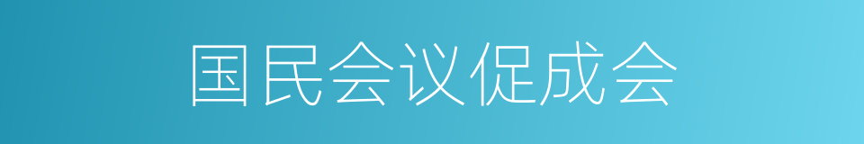 国民会议促成会的同义词