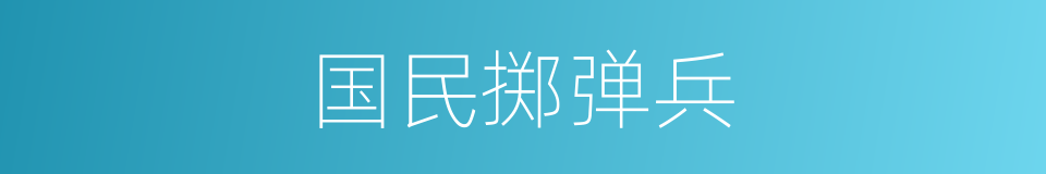 国民掷弹兵的同义词