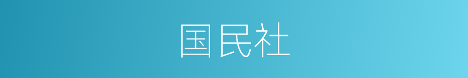 国民社的同义词