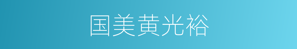 国美黄光裕的同义词