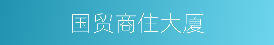 国贸商住大厦的同义词