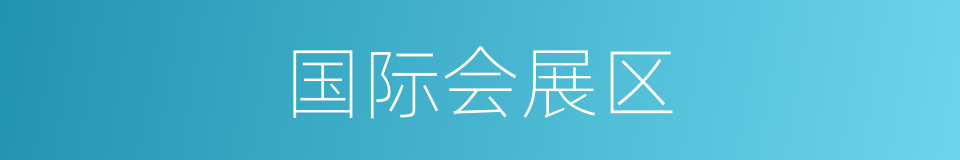 国际会展区的同义词