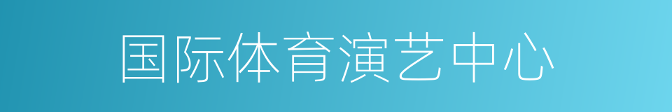 国际体育演艺中心的同义词