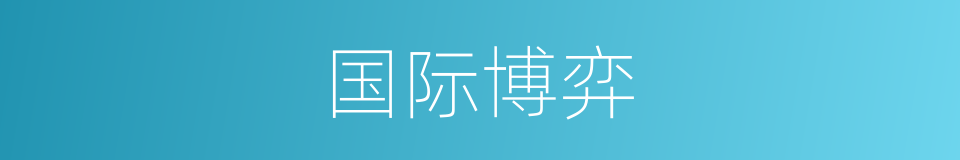 国际博弈的同义词