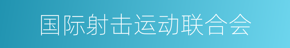 国际射击运动联合会的同义词