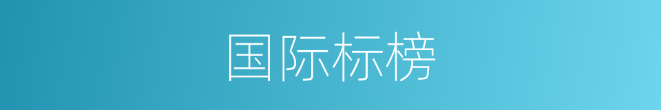 国际标榜的同义词