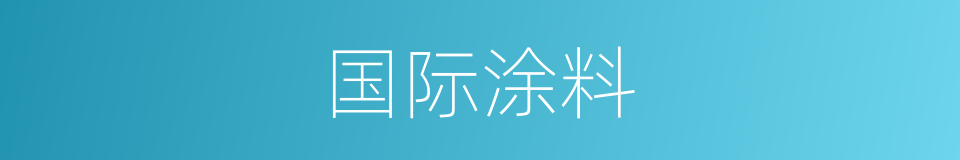 国际涂料的同义词