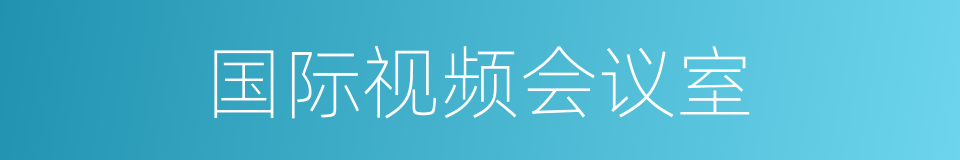 国际视频会议室的同义词