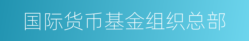 国际货币基金组织总部的同义词