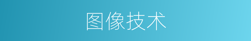 图像技术的同义词