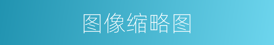 图像缩略图的同义词