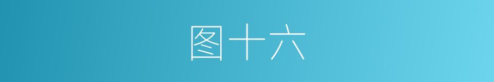 图十六的同义词