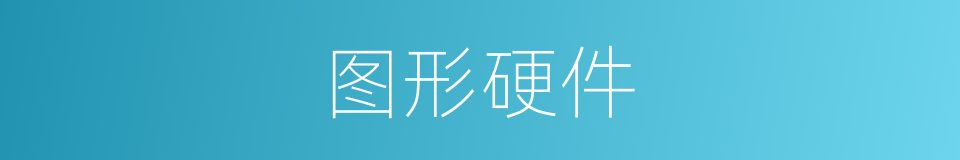 图形硬件的意思