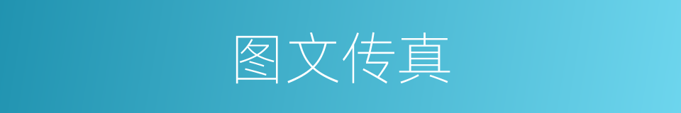 图文传真的同义词