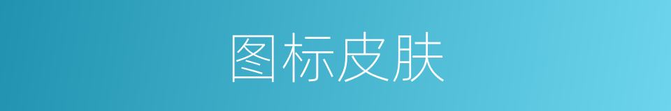图标皮肤的同义词