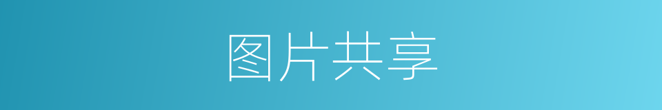图片共享的同义词