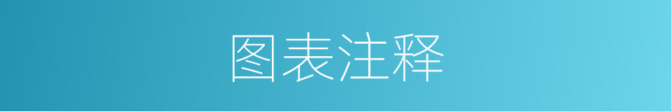 图表注释的意思