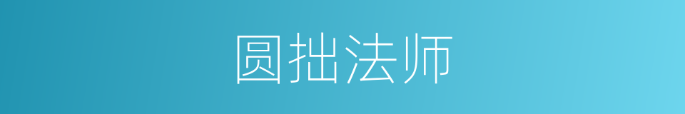 圆拙法师的同义词
