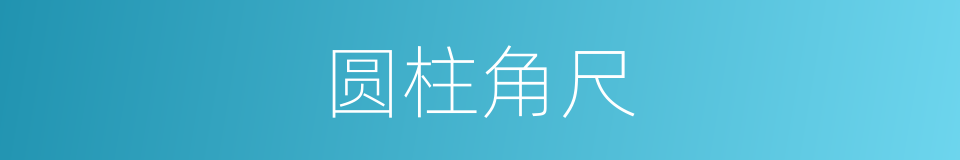 圆柱角尺的同义词