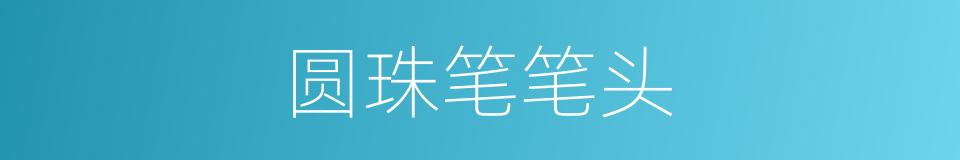 圆珠笔笔头的同义词