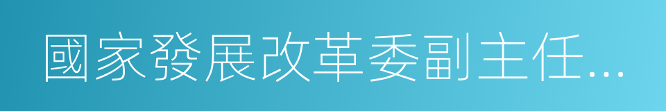 國家發展改革委副主任林念修的同義詞