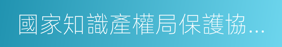 國家知識產權局保護協調司的同義詞