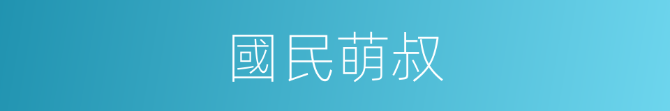 國民萌叔的同義詞