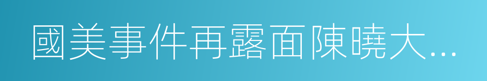 國美事件再露面陳曉大爆國美財務漏洞的同義詞