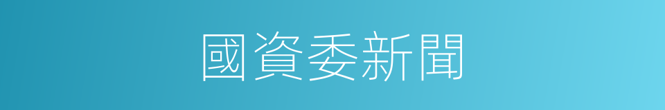 國資委新聞的同義詞