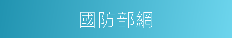 國防部網的同義詞