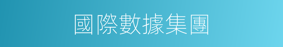 國際數據集團的同義詞