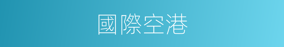 國際空港的同義詞