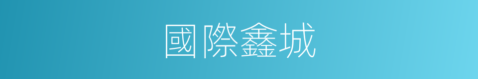國際鑫城的同義詞