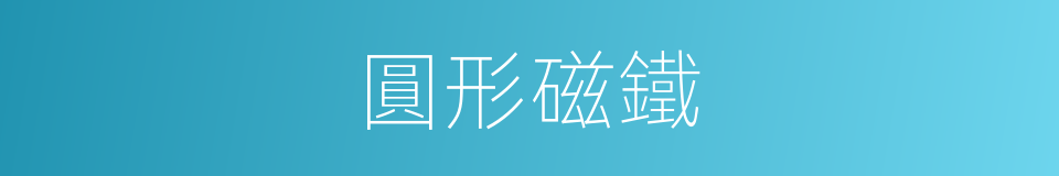 圓形磁鐵的同義詞