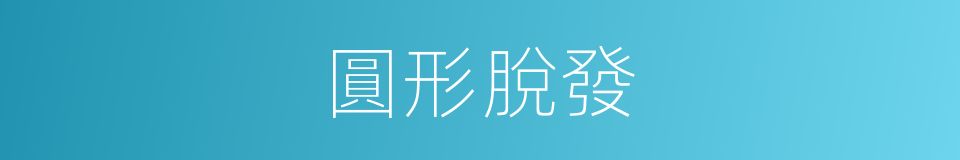 圓形脫發的同義詞
