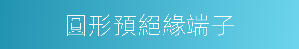圓形預絕緣端子的同義詞