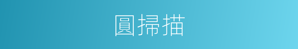 圓掃描的同義詞