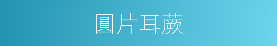 圓片耳蕨的同義詞