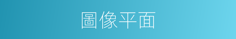 圖像平面的同義詞