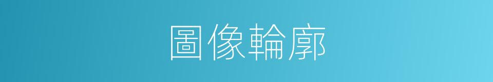 圖像輪廓的同義詞