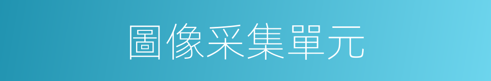 圖像采集單元的同義詞