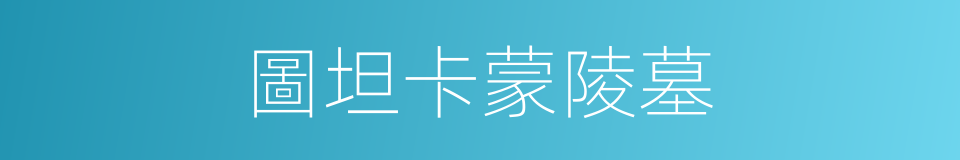 圖坦卡蒙陵墓的同義詞