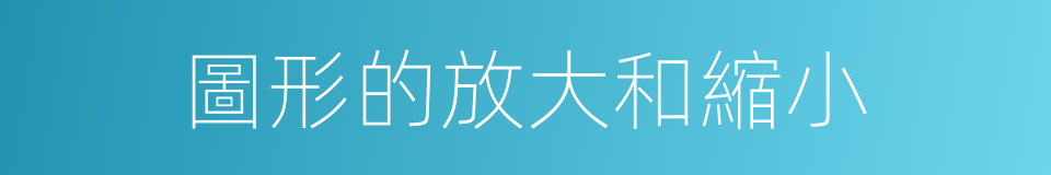 圖形的放大和縮小的同義詞