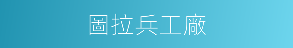 圖拉兵工廠的同義詞