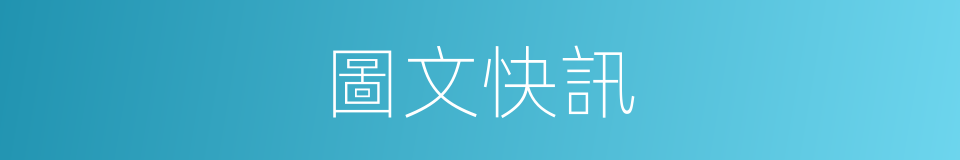 圖文快訊的同義詞