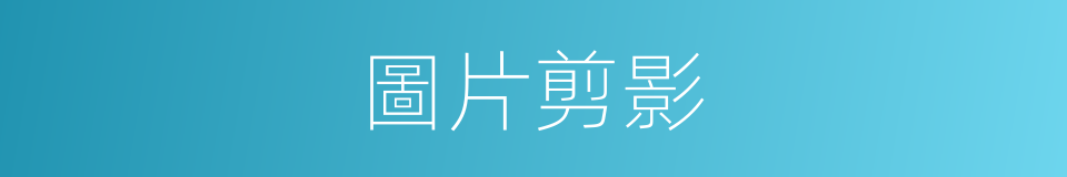 圖片剪影的同義詞