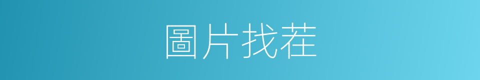 圖片找茬的同義詞