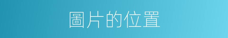 圖片的位置的同義詞