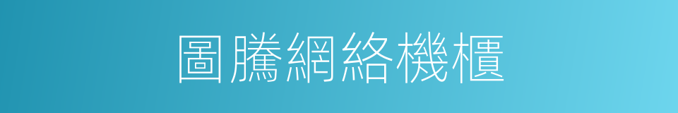 圖騰網絡機櫃的同義詞