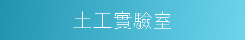 土工實驗室的同義詞